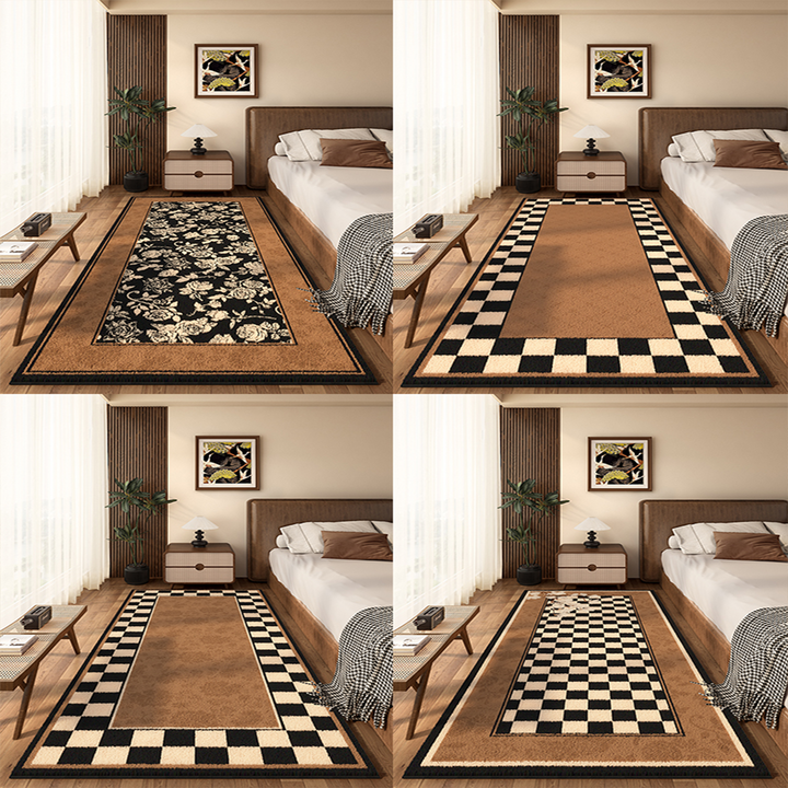 Floral Print Runner Rug