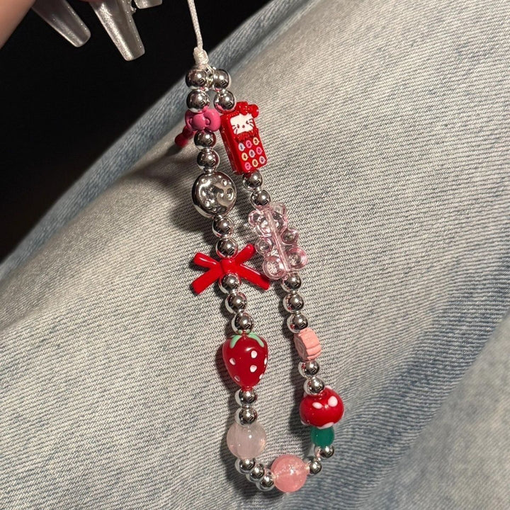 Playful Themed Beaded Charm Keychain Stornfield