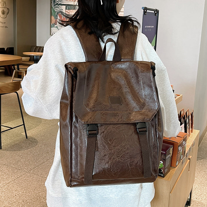 Vintage-Inspired Leather Backpack Stornfield