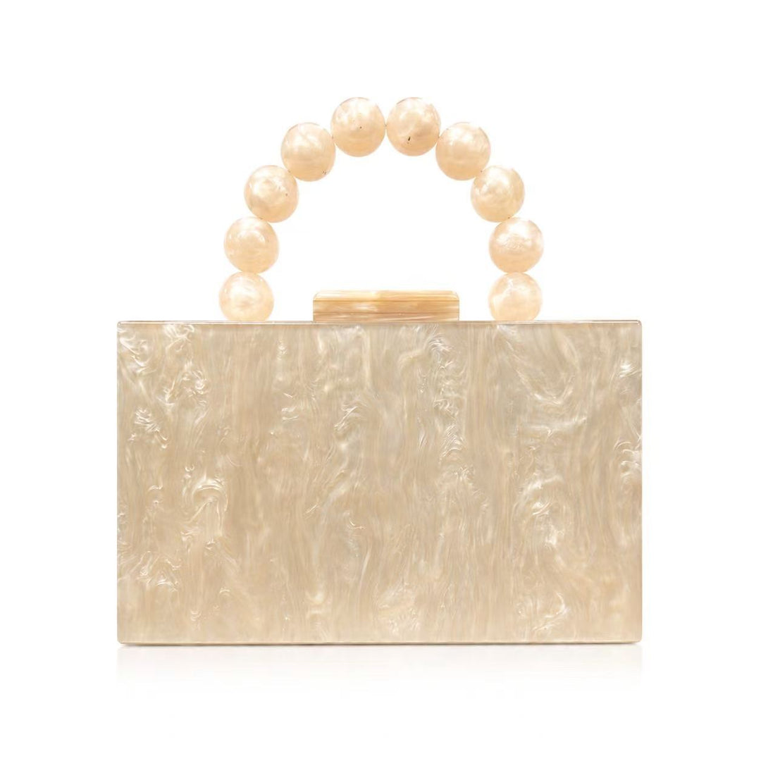 Elegant Acrylic Structured Handbag