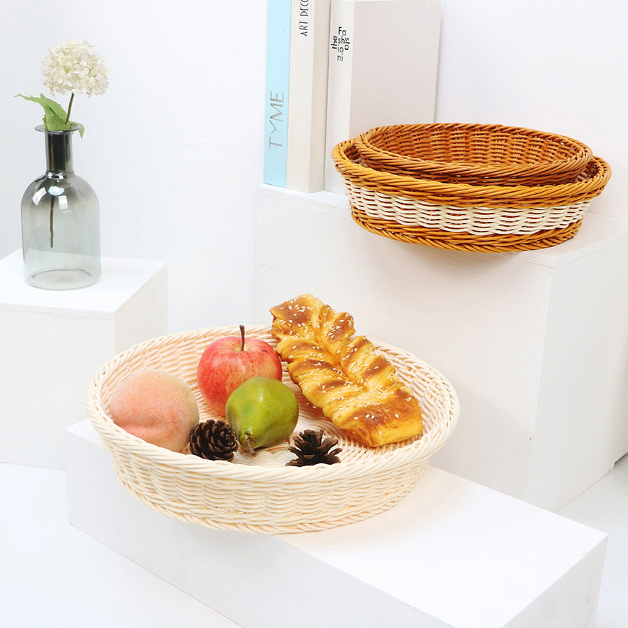 Decorative fruit basket made of handcrafted material Stornfield