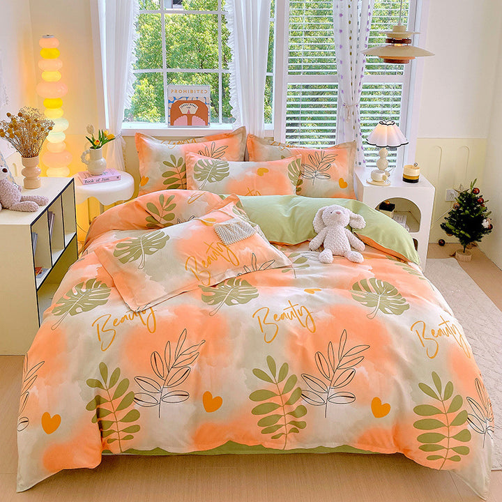 Whimsical Floral Pattern Bedding Set