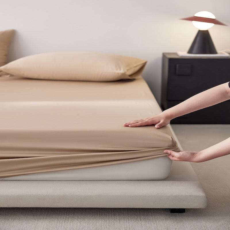 Silky Modal-Blend Deep-Pocket Fitted Sheet Set with 4-Way Stretch and Anti-Slip Elastic