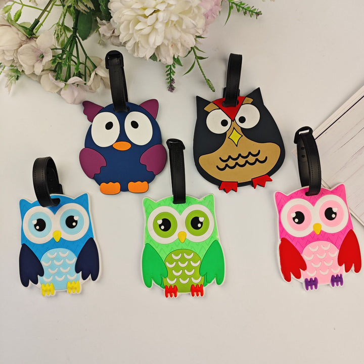 Unisex Playful Owl Luggage Tag Stornfield