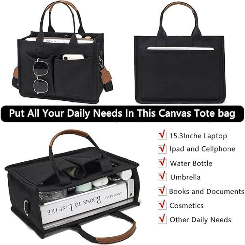 Multifunctional tote bag with numerous interior compartments Stornfield