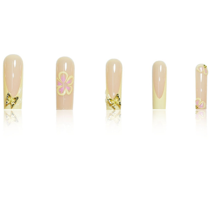Decorative Nail Enhancements with Floral Accents Stornfield