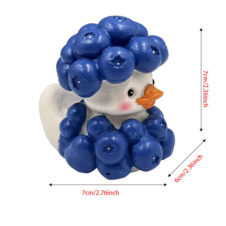 Decorative rubber duck with berry cocktail bowl Stornfield