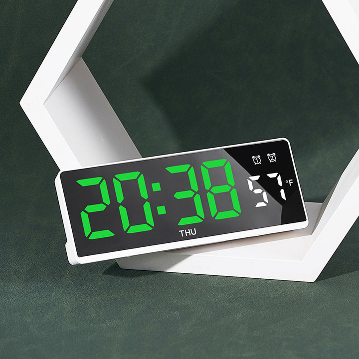 Digital alarm clock with large LED display and weather forecast Stornfield