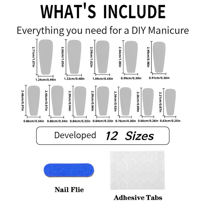 Elegant Artificial Nails with Decoration Stornfield