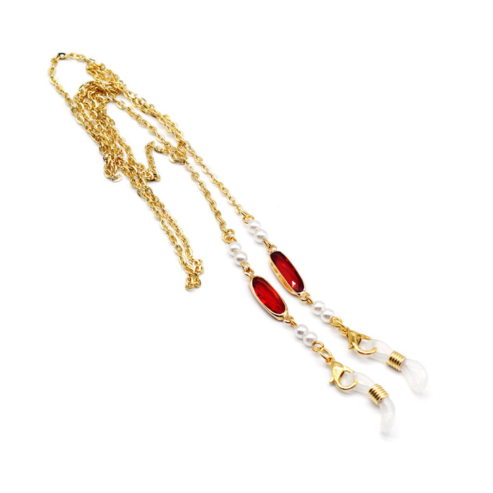 Elegant Eyewear Chain with Decorative Accents Stornfield