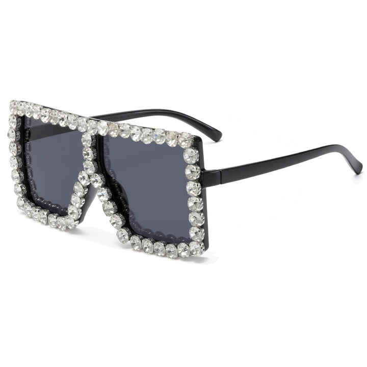 Women's striking square sunglasses with sparkling appliques Stornfield