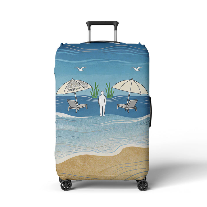 Women's suitcase cover with beach motif Stornfield