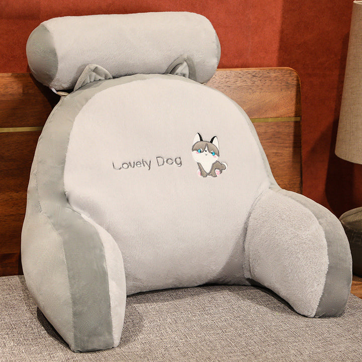 Plush back support cushion with cute rabbit motif Stornfield