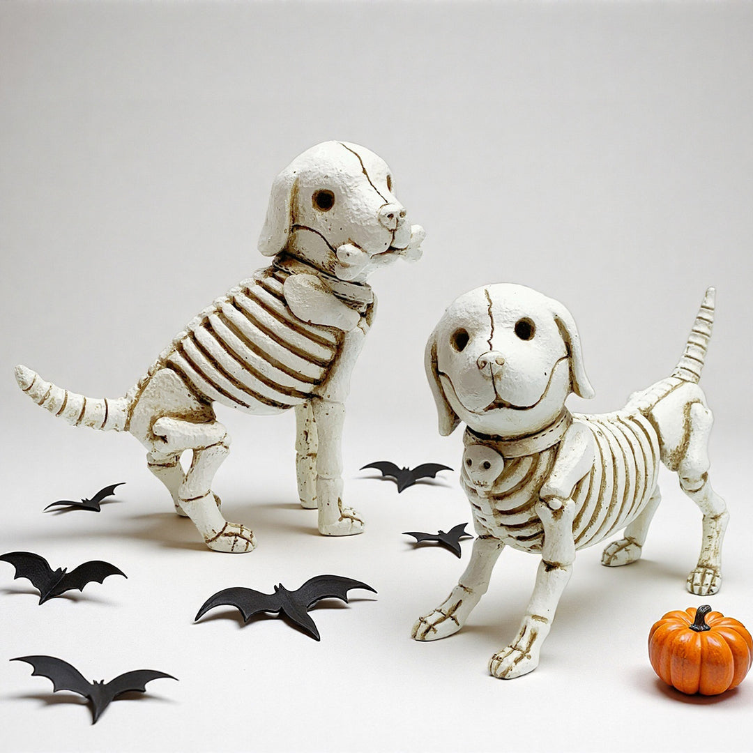 Decorative Dog Skeleton Figurine Stornfield