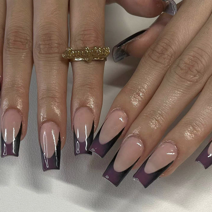 Trendy Ombre Stiletto Nail Extensions