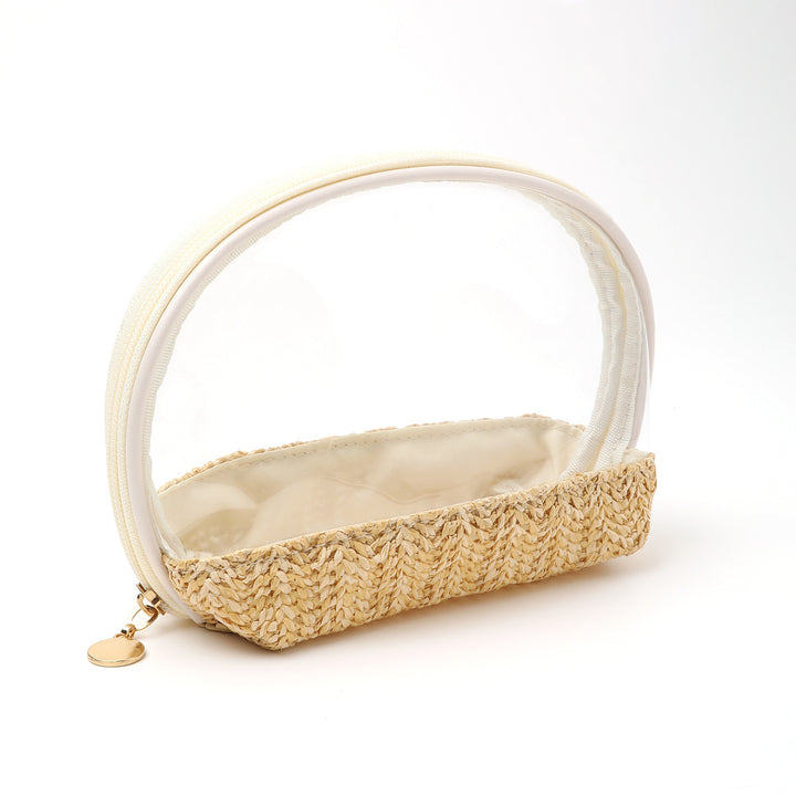 Transparent cosmetic bag with colorful bottom Stornfield