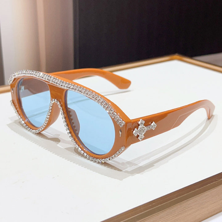 Luxury Oversized Rhinestone Sunglasses Stornfield