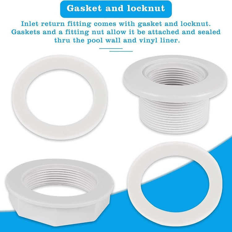 Adjustable threaded PVC toilet pan connector and waste flange adapter Stornfield
