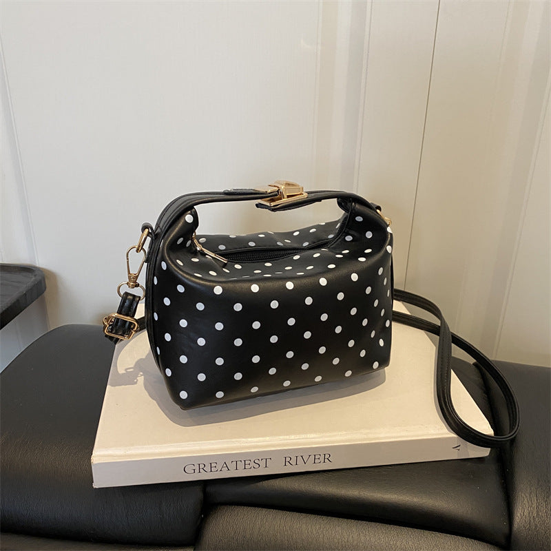 Polka Dot Handheld Satchel Bag