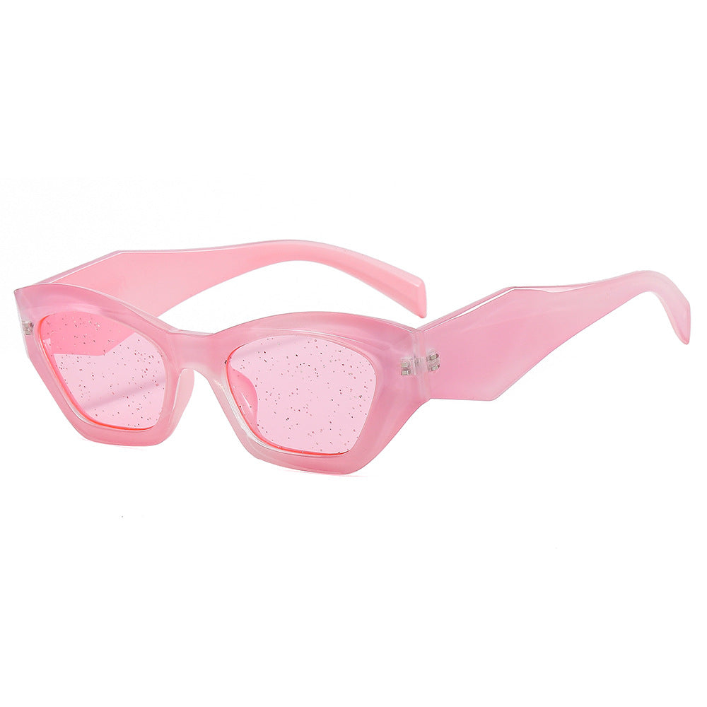 Women's geometric designer sunglasses with sparkling frame Stornfield