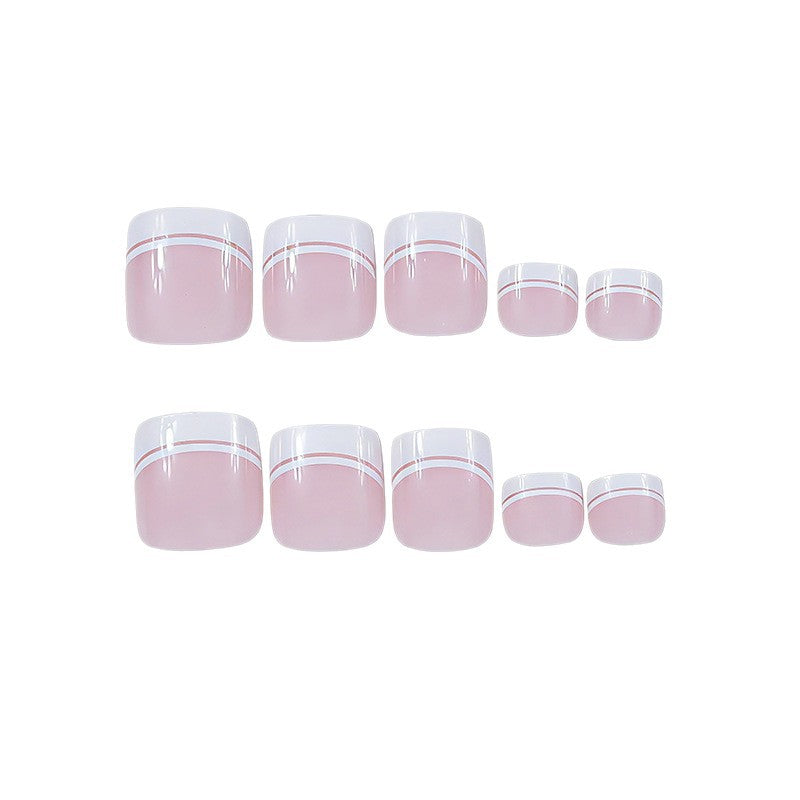 French Tip Pedicure Nail Art Stornfield
