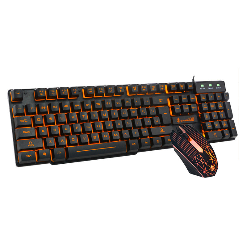 Gaming keyboard and ergonomic mouse with faster response times Stornfield