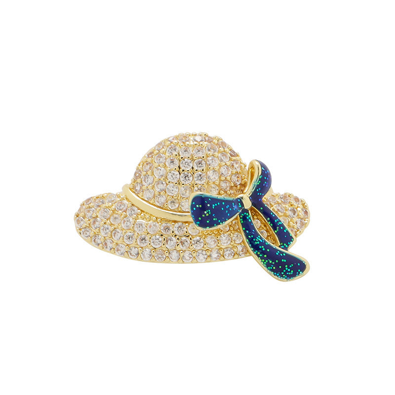 Glamorous flower brooch with sparkling crystals Stornfield