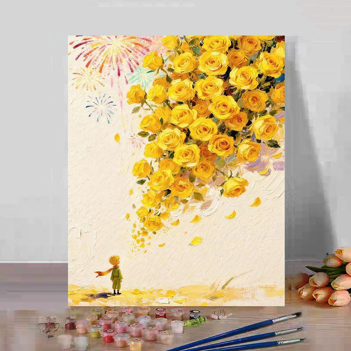 Floral Fantasy Art Canvas Print Stornfield
