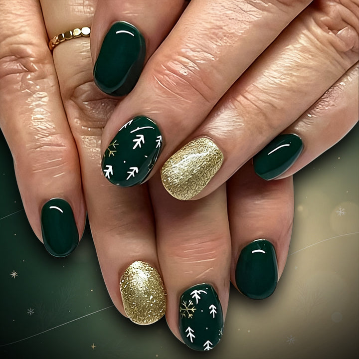 Decorative Holiday Themed Press-On Nails Stornfield
