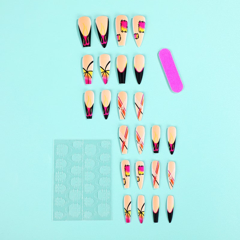Creative Nail Art Set with Colorful Designs Stornfield