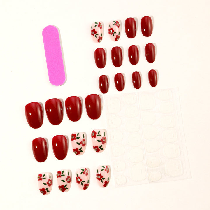 Floral Accent Nail Art Extensions Stornfield