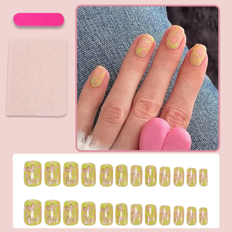 Acrylic Nail Set with Modern Abstract Designs Stornfield