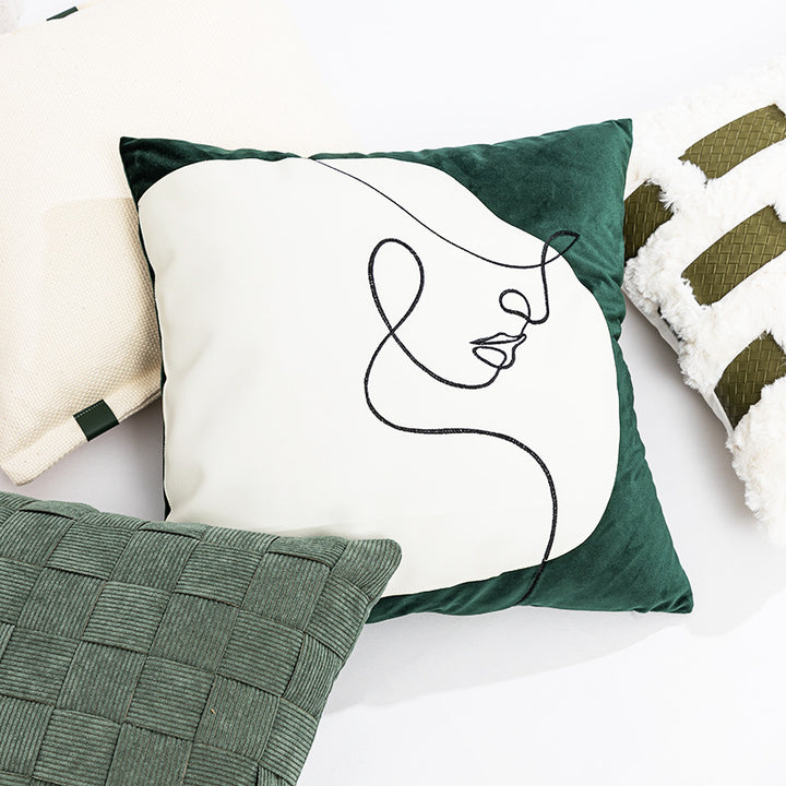 Women Decorative Pillowcase with modern minimalism and unique art design Stornfield