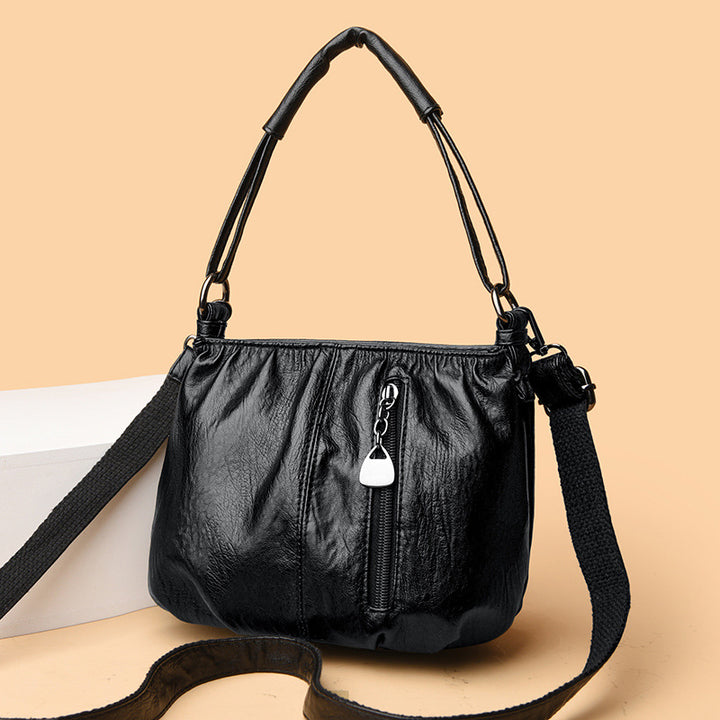 Casual Leather Shoulder Bag