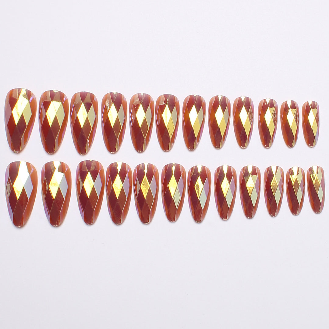 Diamond-Shaped Press-On Nail Set Stornfield
