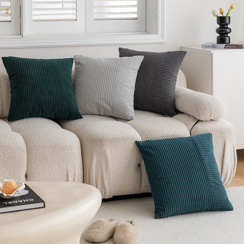 Ribbed Texture Decorative Pillow