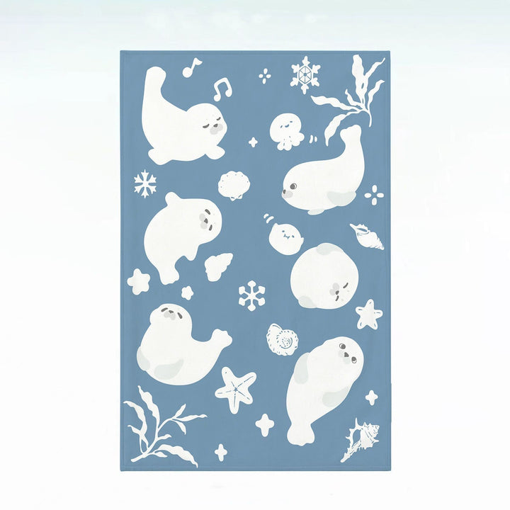 Sea Life-Themed Plush Throw Blanket