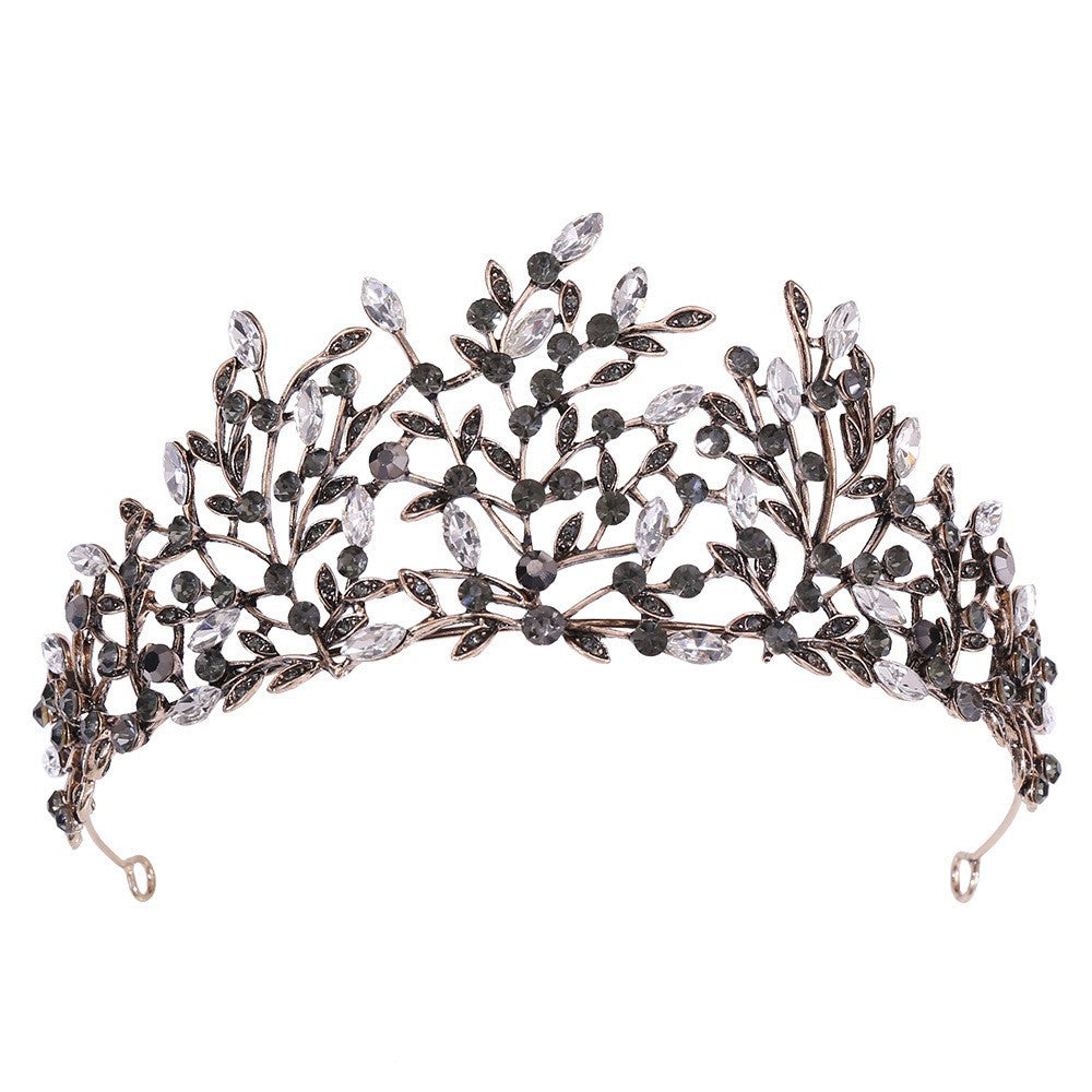 Ladies Elegant Headband with Floral Decorations and Rhinestones Stornfield
