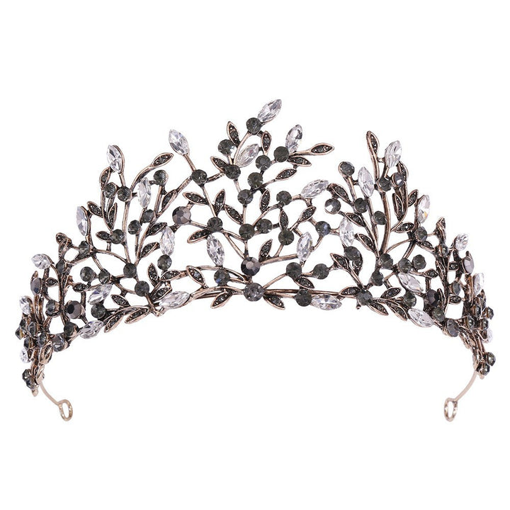 Ladies Elegant Headband with Floral Decorations and Rhinestones Stornfield