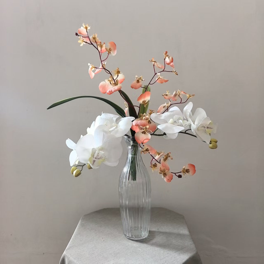 Lifelike Orchid Floral Arrangement