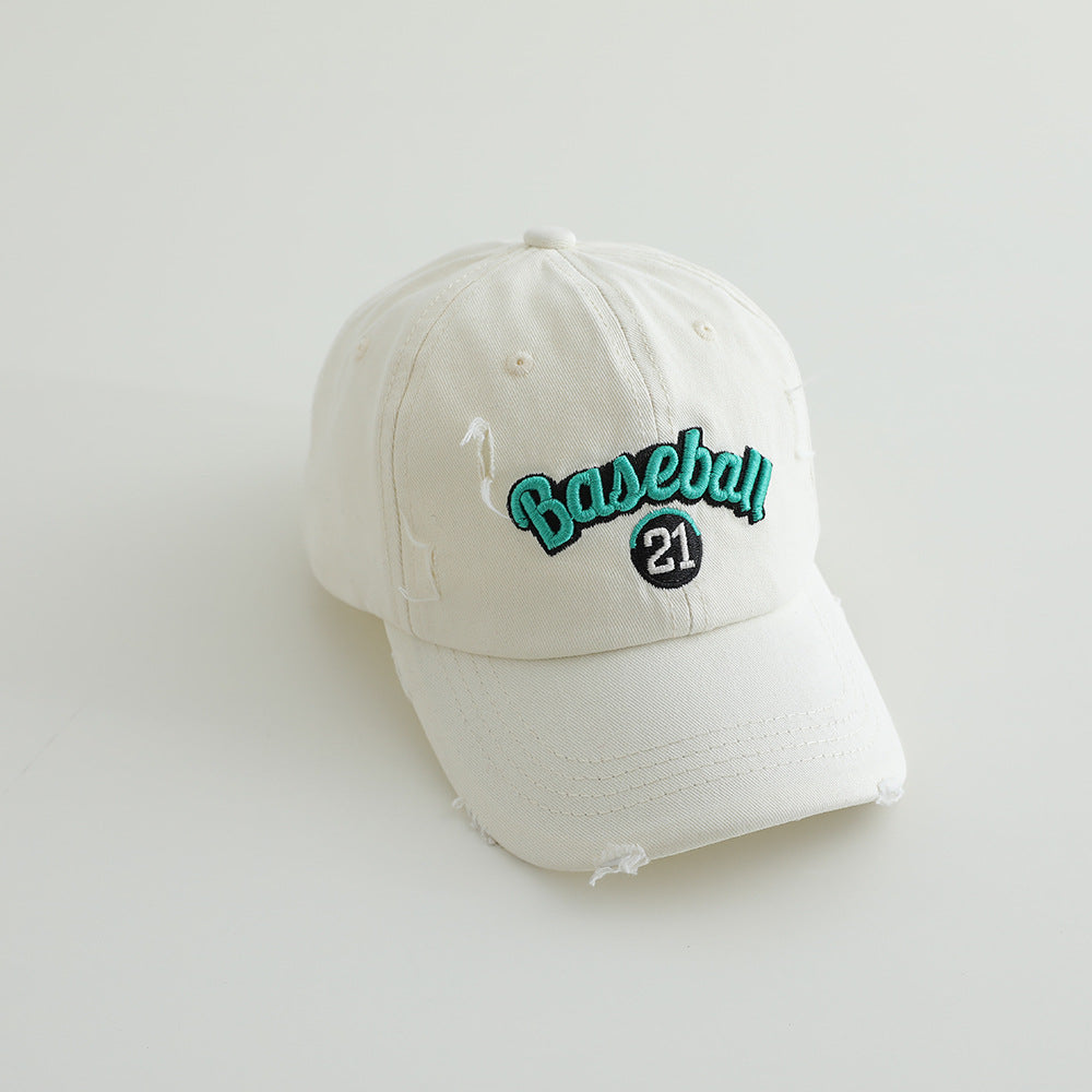 Men's Distressed Cotton Baseball Cap Stornfield