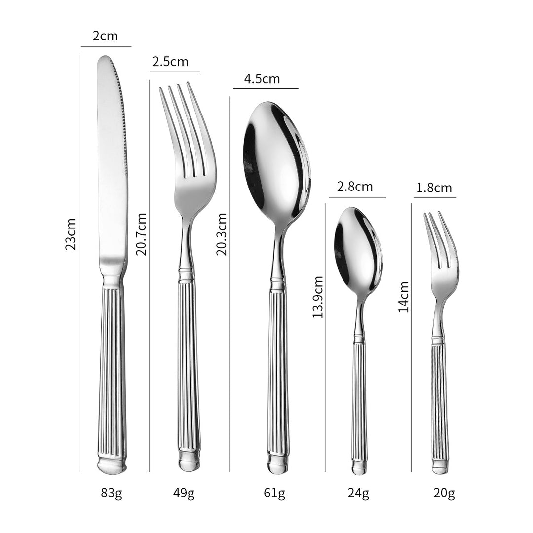 Elegant dessert spoon with exclusive surface design Stornfield