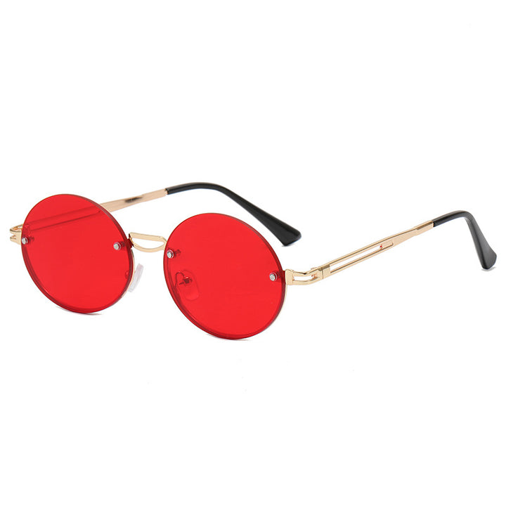 Women's round sunglasses with fine metal frame Stornfield