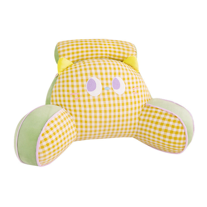 Funny plush back support pillow in cat design Stornfield