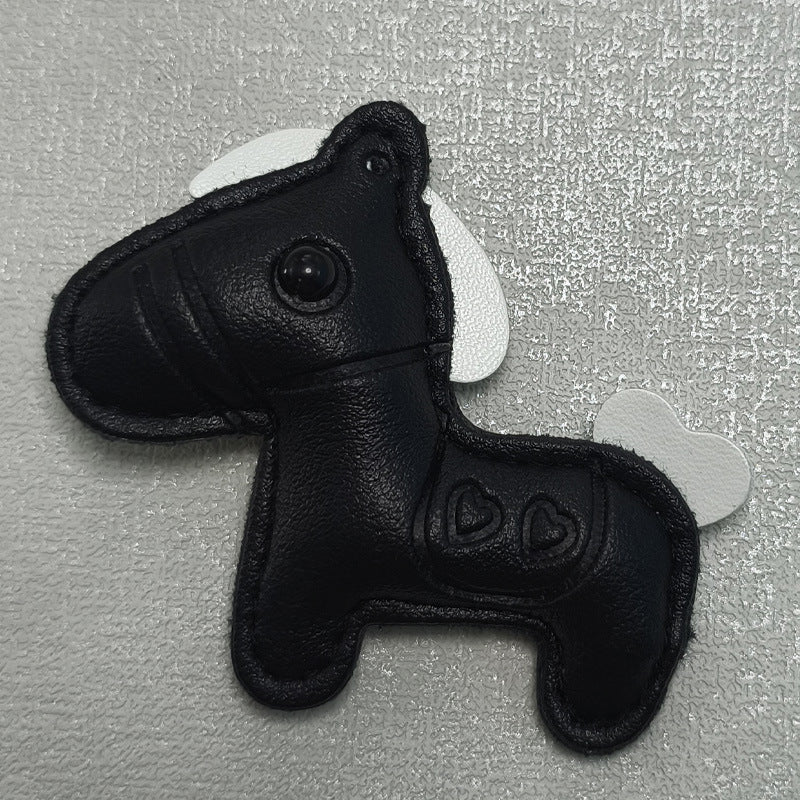 Leather Horse-Shaped Keychain Stornfield