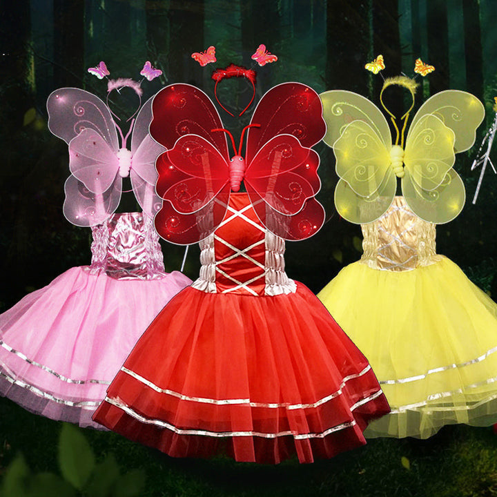 Girls' Sparkling Tulle Princess Dress