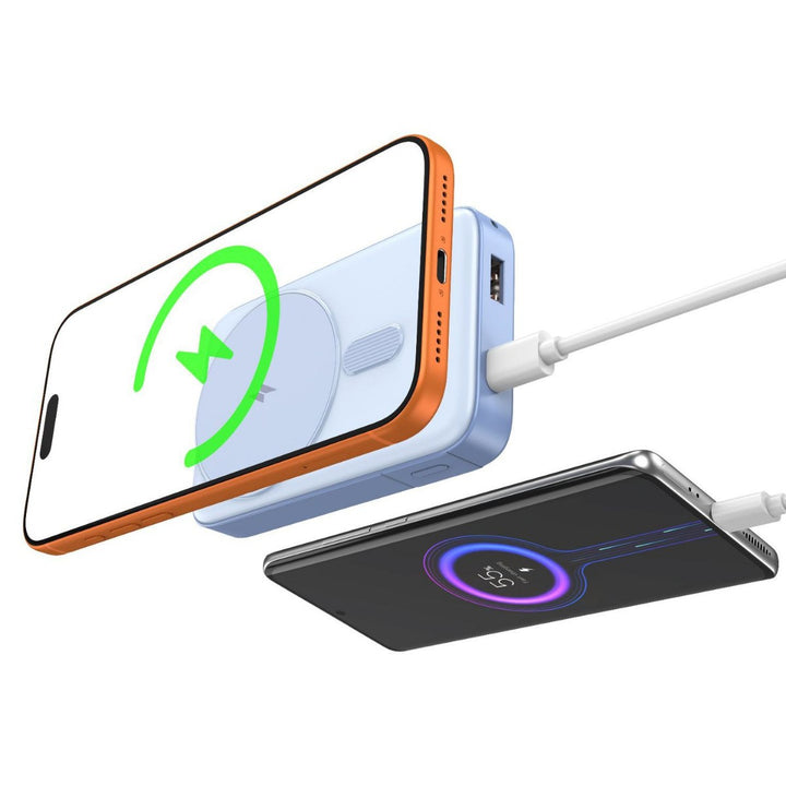 Wireless power bank with inductive fast charger and smart charging indicator Stornfield