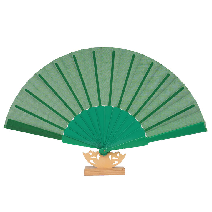 Ladies decorative fan with elegant wooden handle Stornfield