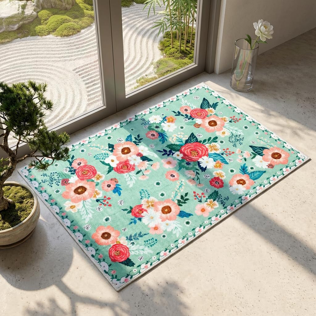 Botanical Print Indoor Area Mat