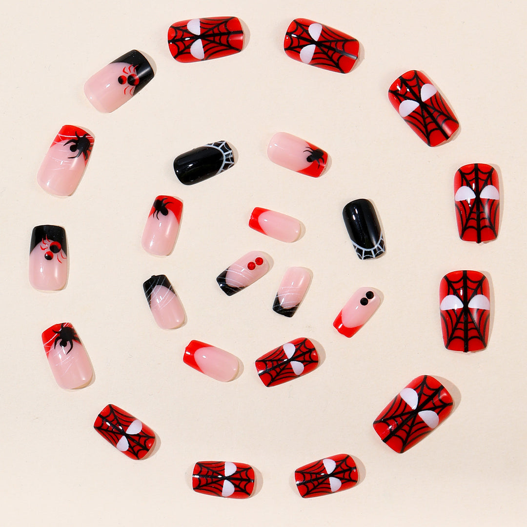 Spider-Themed Decorative Nail Art Stornfield